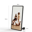 43'' portable advertising display - Full HD LCD - With wheels and battery - IP20