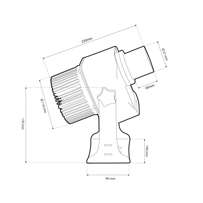 GOBO 40W rotating outdoor LED spotlight - IP65