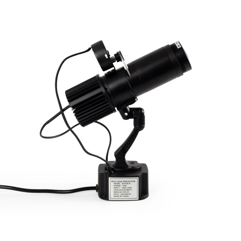 Rotating LED GOBO Projector - 15W - Indoor - 20° Optics - IP20