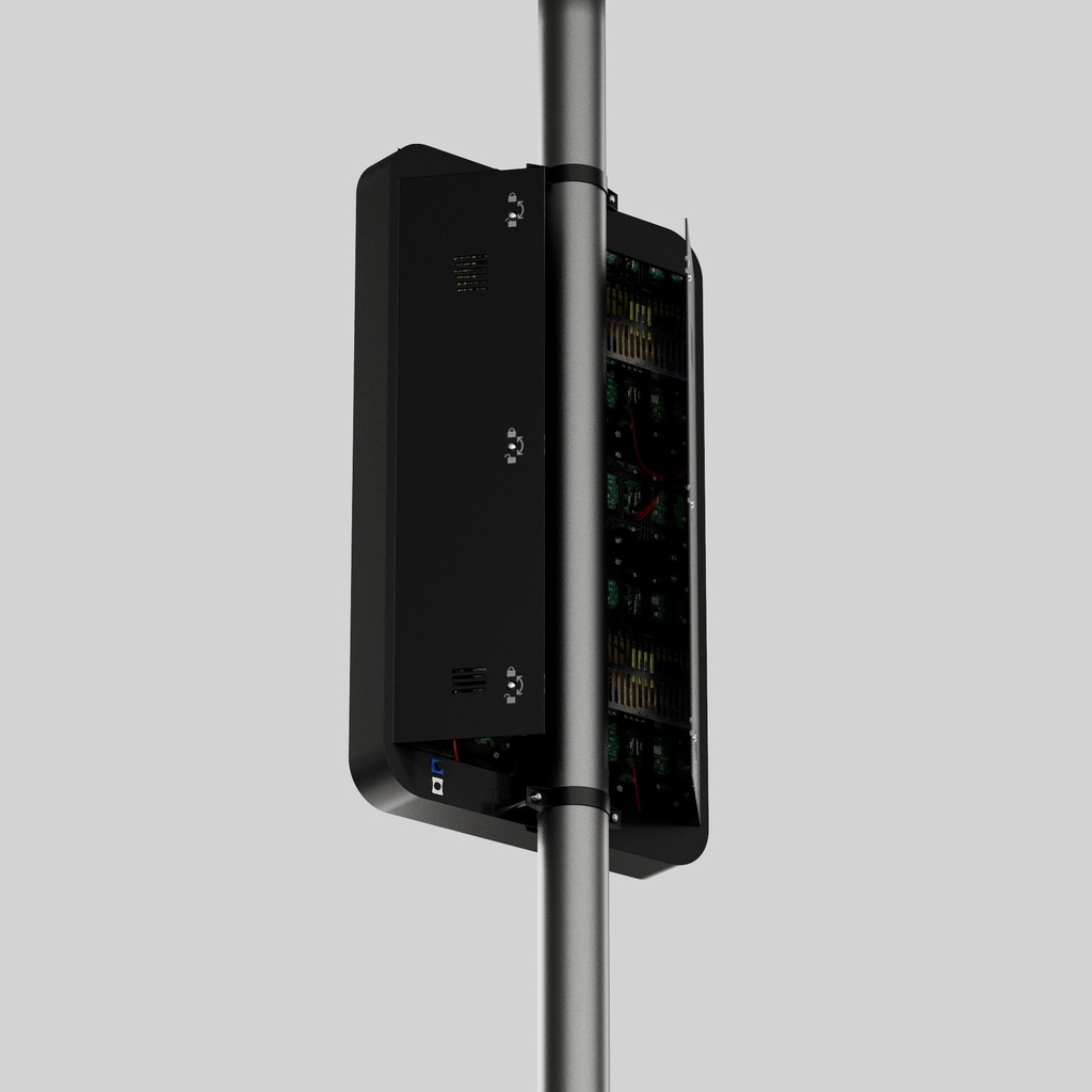 Display LED P4 para poste de alumbrado público