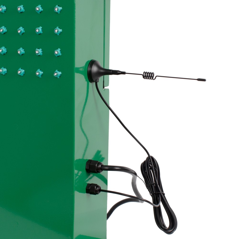 Cruz de farmacia doble cara 80*80cm EXTERIOR color verde input AC100-240V con control remoto