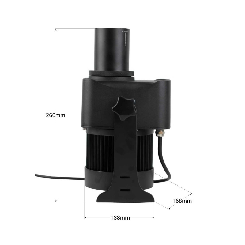 GOBO 100W rotating outdoor LED spotlight - Optics 20° - IP65