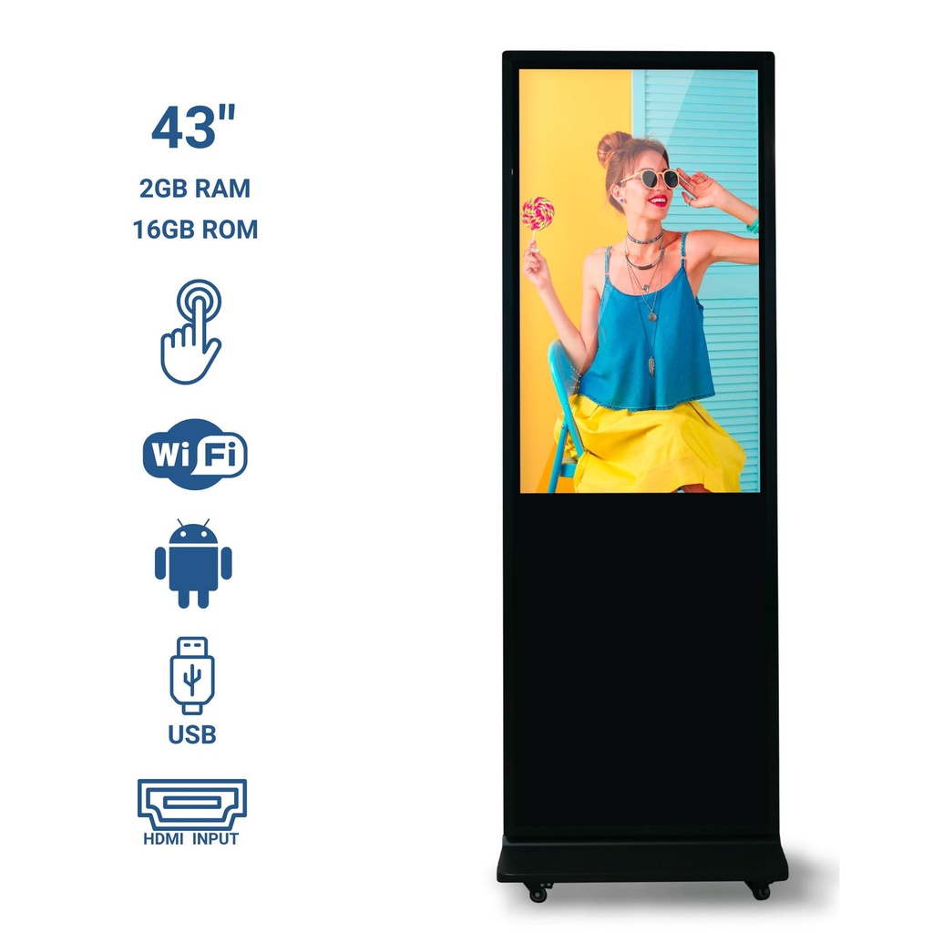 Display publicitario LCD - NO TACTIL - 43'' Android 11 2+16GB
