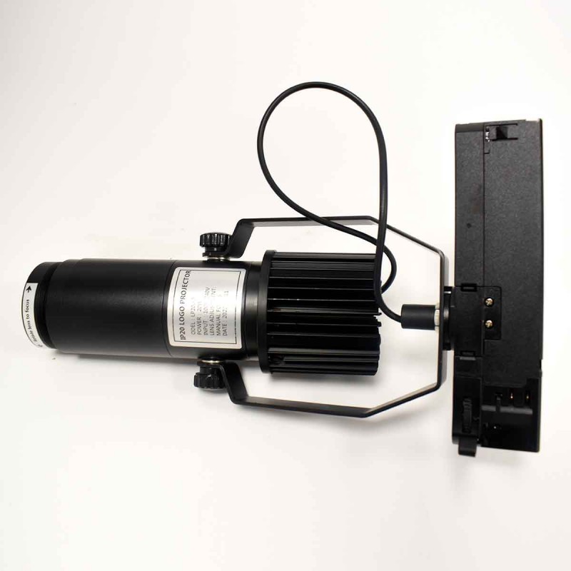 3-phase track GOBO LED Projector - 20W - Optics 20° - IP20