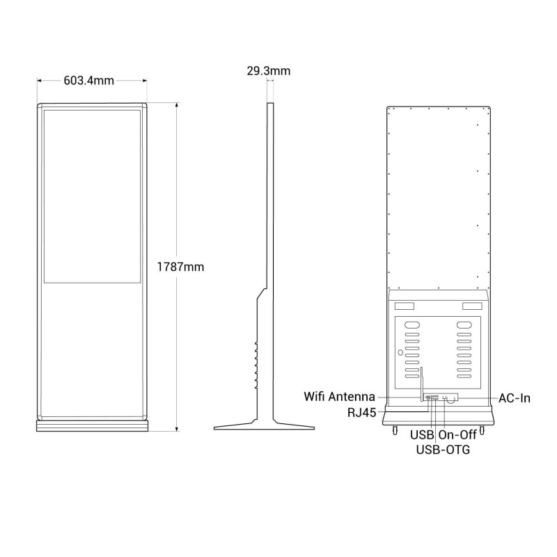 Display publicitario LED Full HD de 43'' - IP20