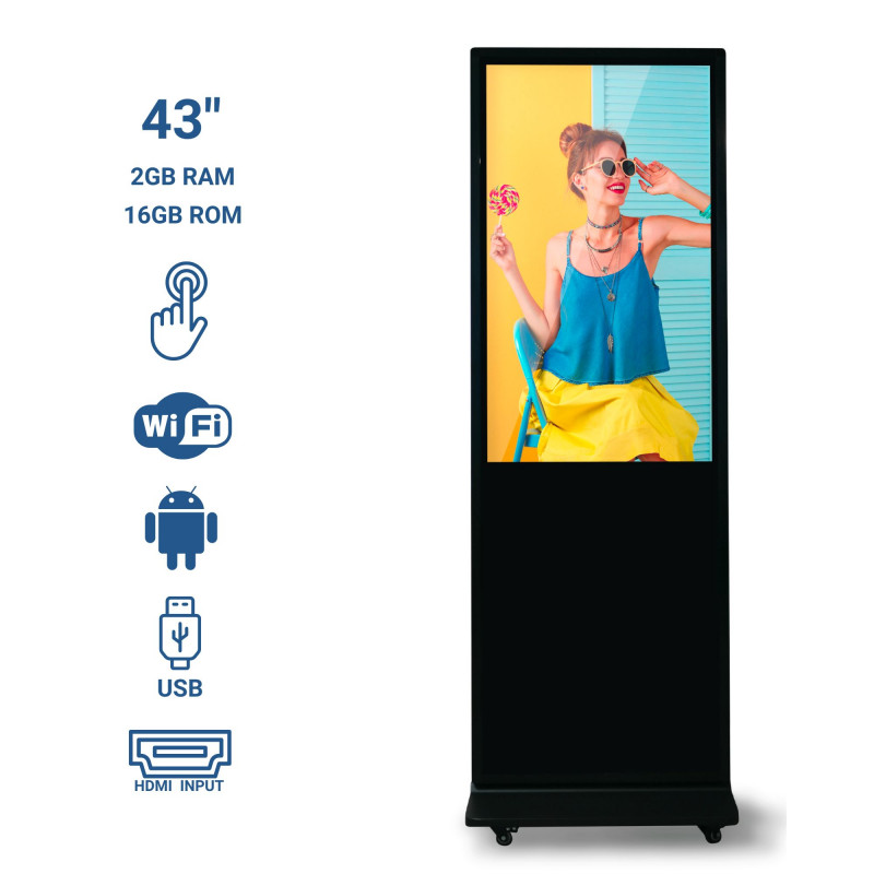 Full HD LCD digital display - 43'' - IP20