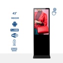 Indoor advertising totem - Full HD 43" LCD - Touch / Non touch screen - Android