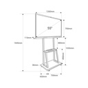 Interactive Smart Board with camera - 55" Touchscreen - Android + Windows