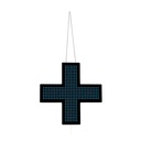 Veterinary Cross LED blue monocolor - 60x60cm - Single sided - IP20