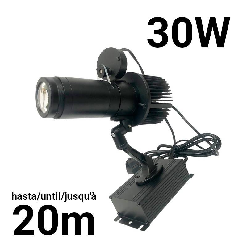 Rotating LED GOBO projector - 30W - Indoor - 20° Optics - IP40