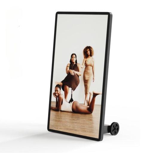 [YGADMA03B-N] Totem à affichage dynamique mobile de 43'' - Full HD LCD - Avec roulettes et batterie